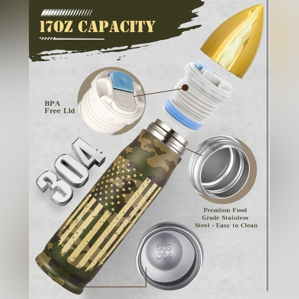 Thermos Camouflage Bullet - Picture 2 of 7